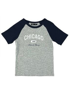 Sinsay Raglan T-Shirt Chicago 1992 State Of Illinois Fits Like XS Label Says M